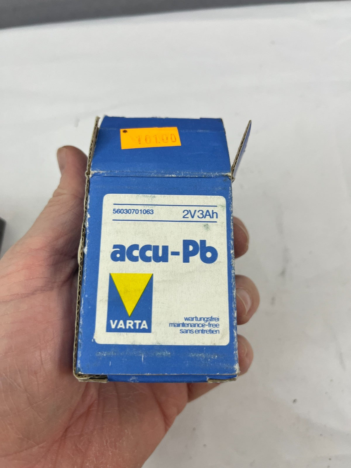 Varta accu-Pb 2V 3Ah Lead Battery 56030701063 Vintage NOS Box Germany
