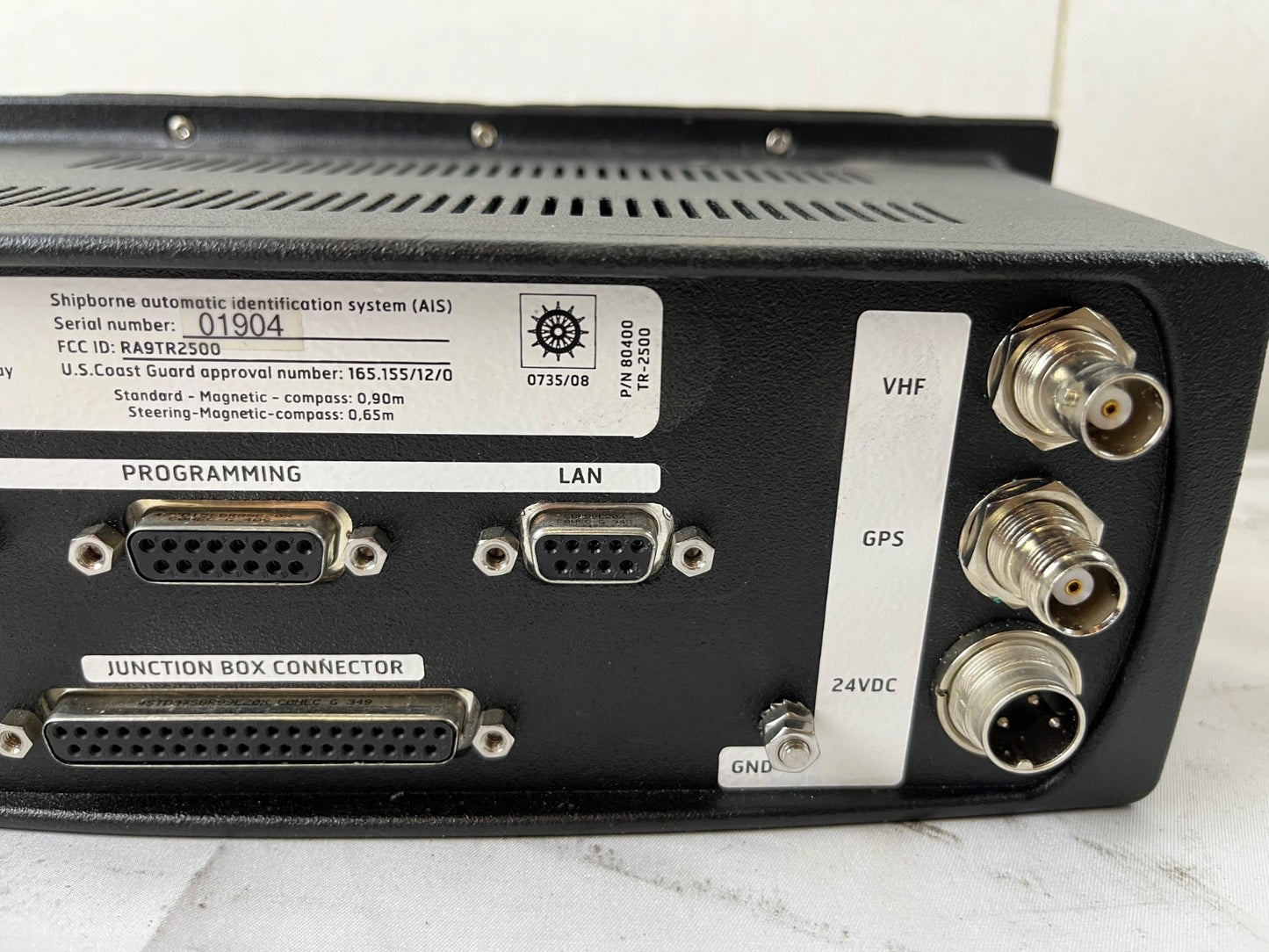 Jotron Tron UAIS TR-2500 AIS Transponder Shipborne Identification System Tested
