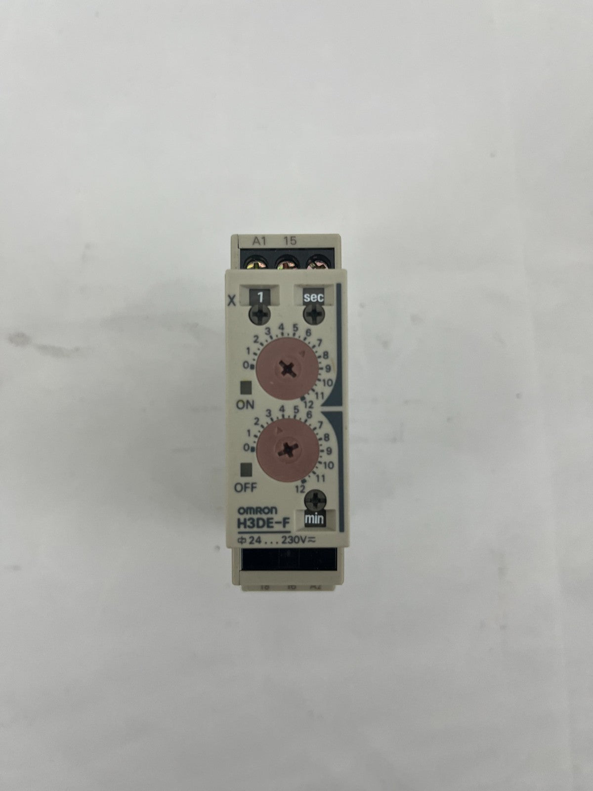 Omron H3DE-F Timer Relay 24–230V AC/DC Multi-Range DIN – Used, Tested, SPDT