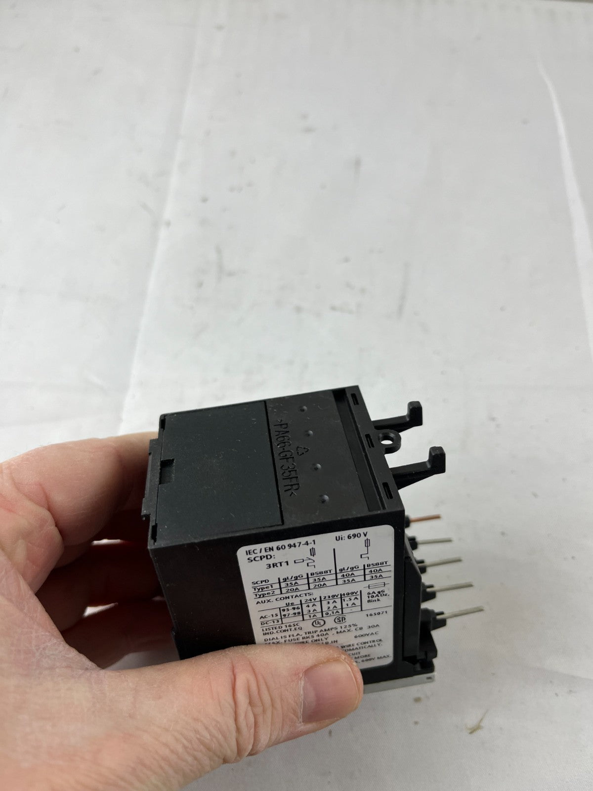 Siemens SIRIUS 3RU1116-1JB0 Thermal Overload Relay 7–10A Class 10 Used Spare