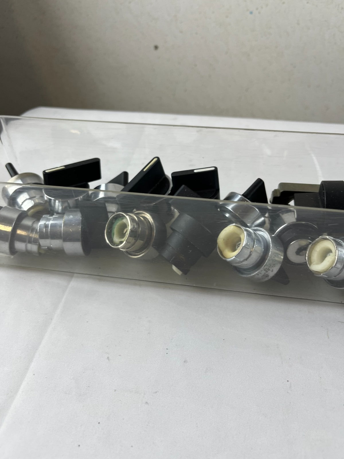 Mixed Lot 22mm Rotary Selector Switch Operators Black Knobs Bundle Spares