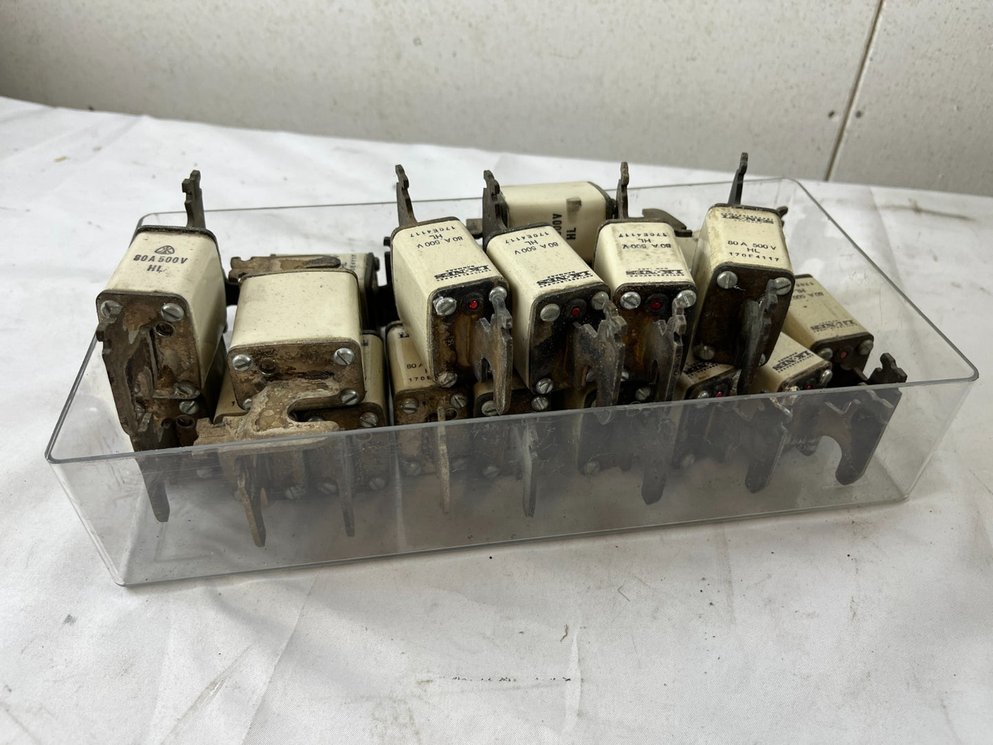 Bussmann 170E4317 80A 500V HL Fuses Lot Of Approx 18–20 Used Spare Units