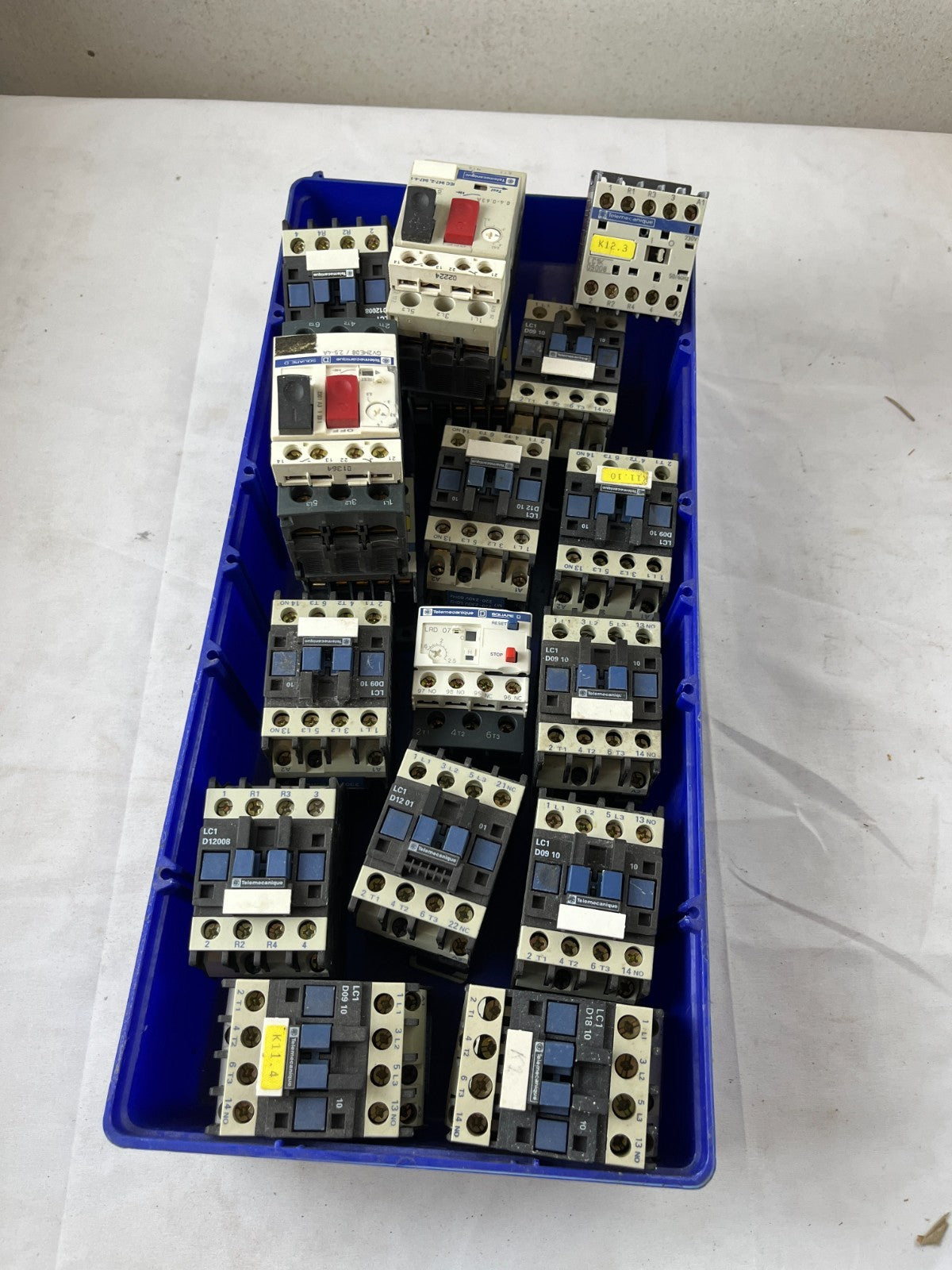 Telemecanique TeSys D Motor Contactors And Overload Relay Lot 18–20pcs Used