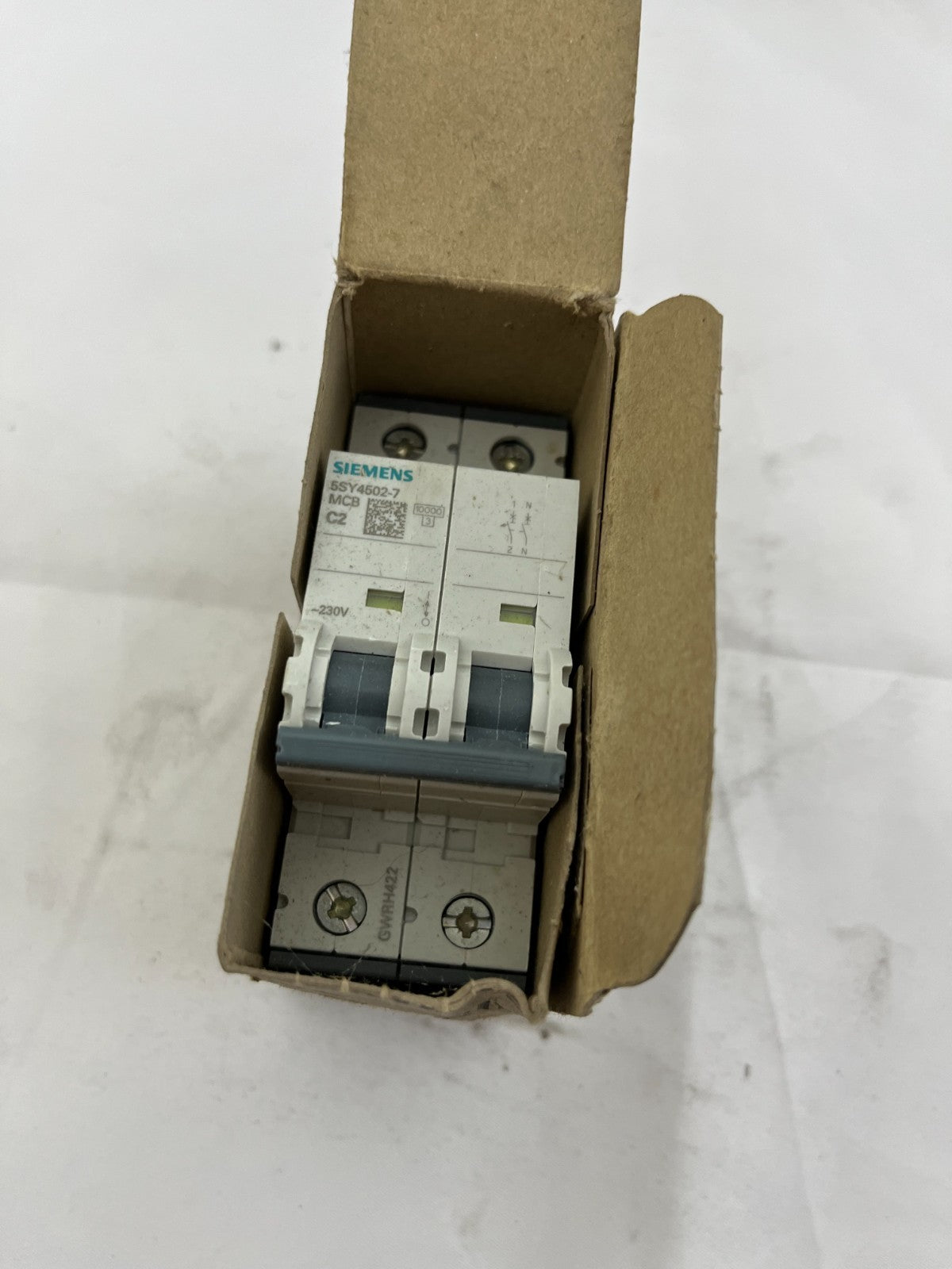 Siemens 5SY4502-7 MCB Miniature Circuit Breaker 1+N 2A C-Curve 230 Germany