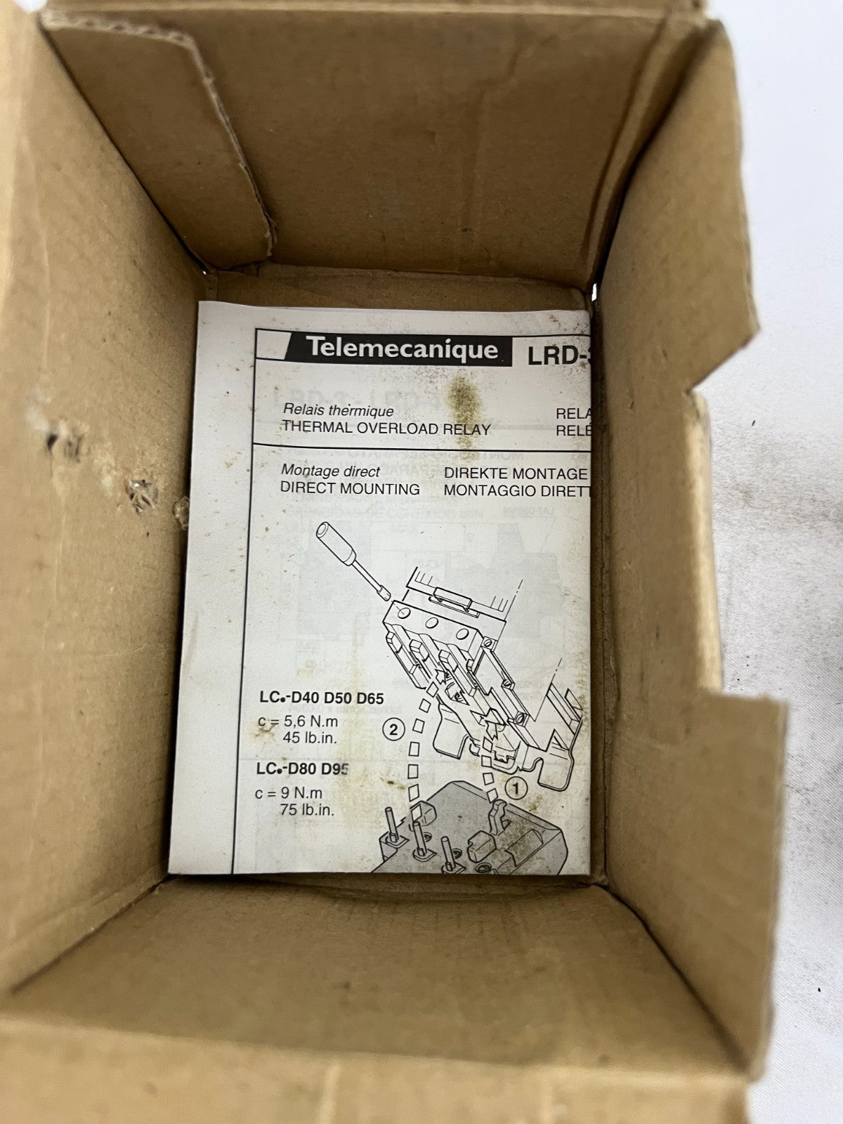 Telemecanique LRD3357 Thermal Overload Relay 37–50A 1000V TeSys Square D New
