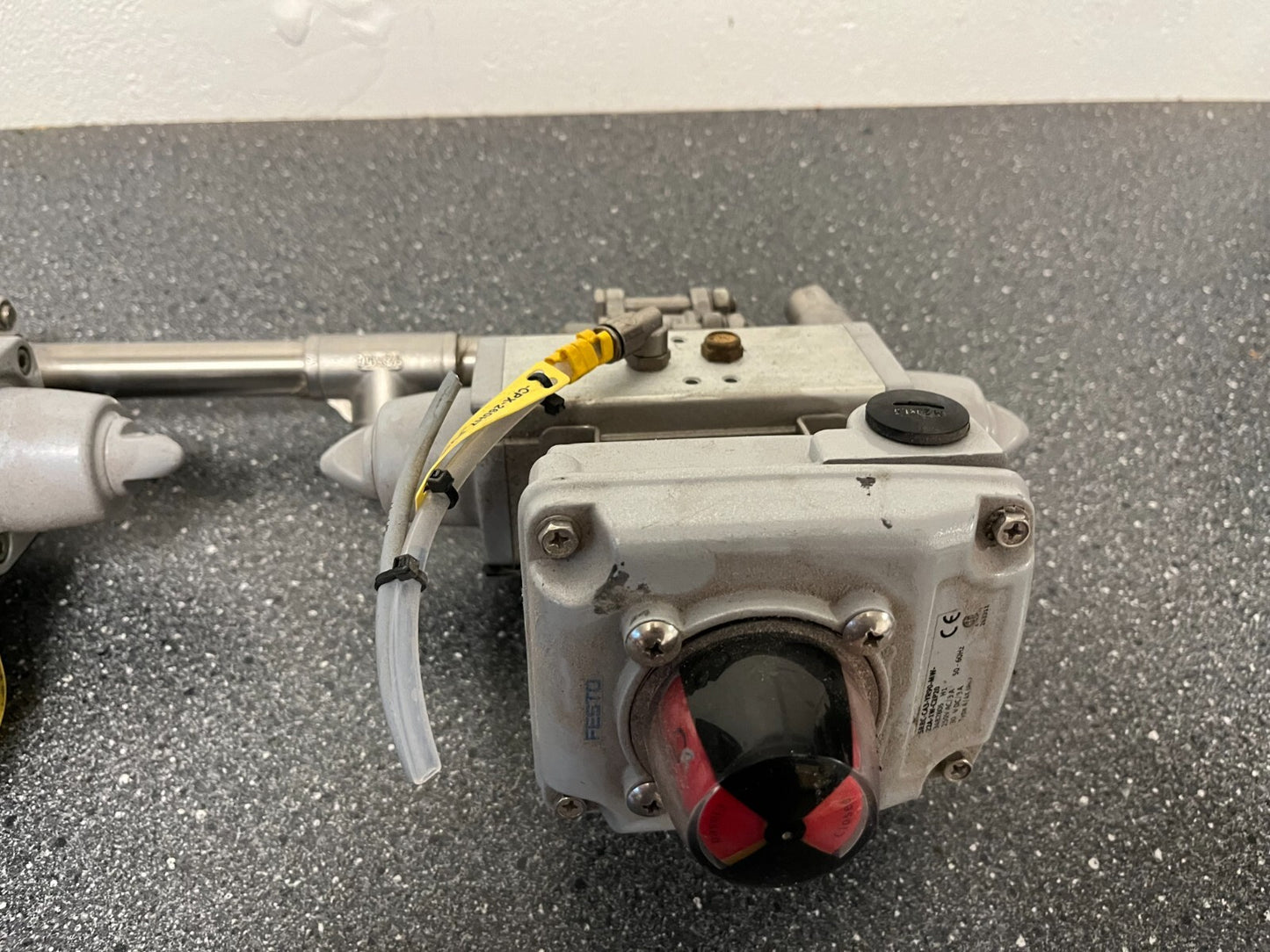 Festo Pneumatic Actuated Ball Valve Assemblies with 2x SRBC-C4 Sensor Boxes