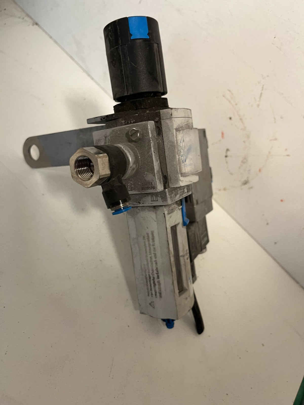 Festo Pneumatic Filter Regulator & Solenoid Valve Assembly – Used Working