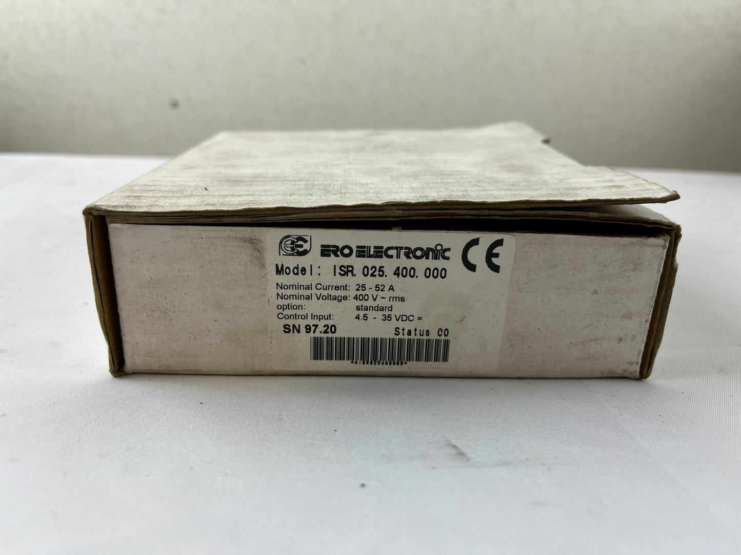 ERO Electronic ISR.025.400.000 Solid State Relay 25–52A 400Vac 4.5–35VDC New