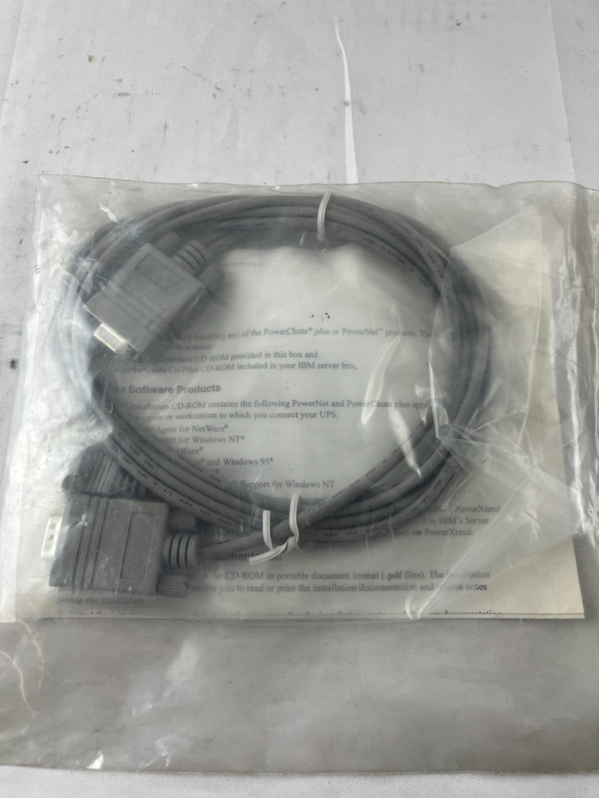 IBM / APC UPS Serial Interface Cable OL135 991‑0151 New in Box