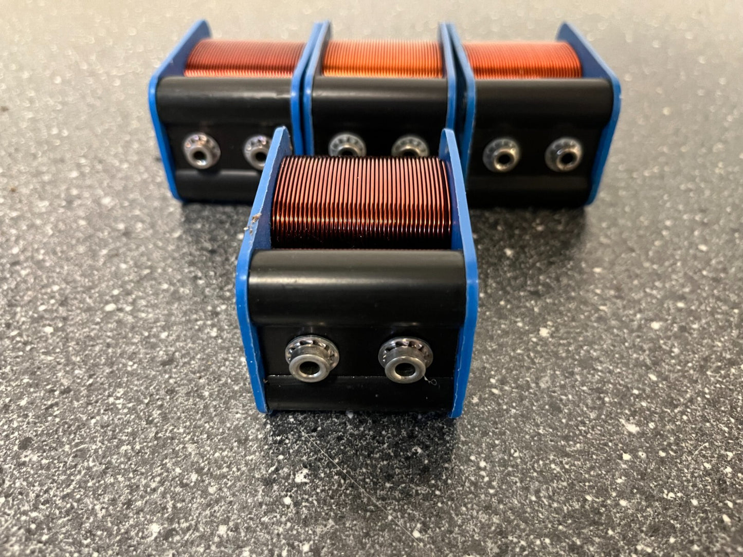 Lot of 4 Vintage 200 Current Transformers Blue Industrial Components