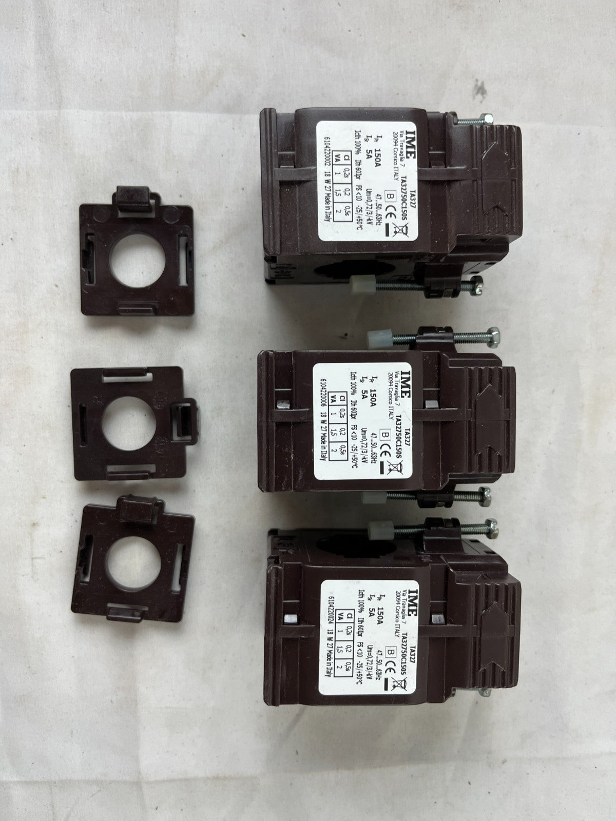 IME TA327 TA32750C150S Current Transformer 150/5A Class 0.2S Lot of 3 Used Spare