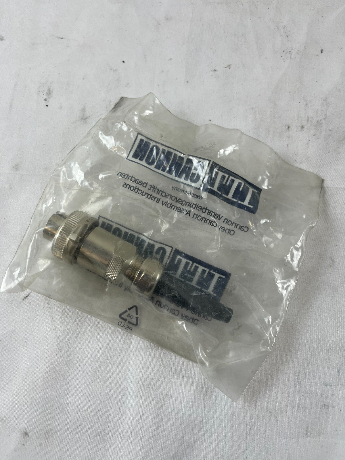 ITT Cannon Circular Connector Plug Metal Field Wireable West Germany New Unit