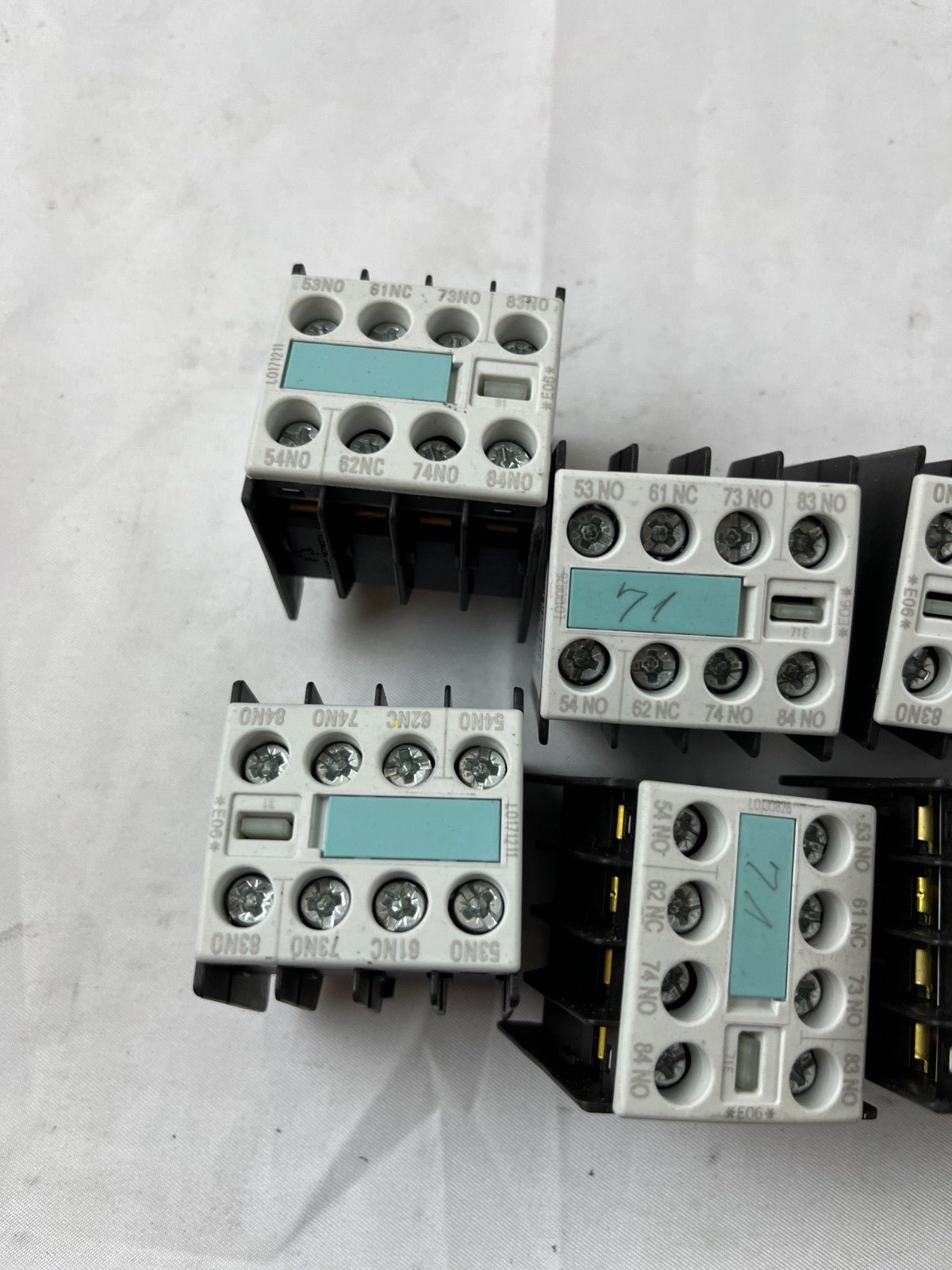 Siemens 3RH1911 Aux Contact Block 10A 240V IEC Used Lot 10 Mixed Models Spares