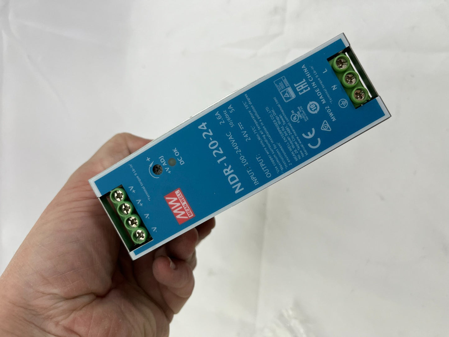Mean Well NDR-120-24 DIN Rail Power Supply 24V 5A 120W NEW Unused Universal