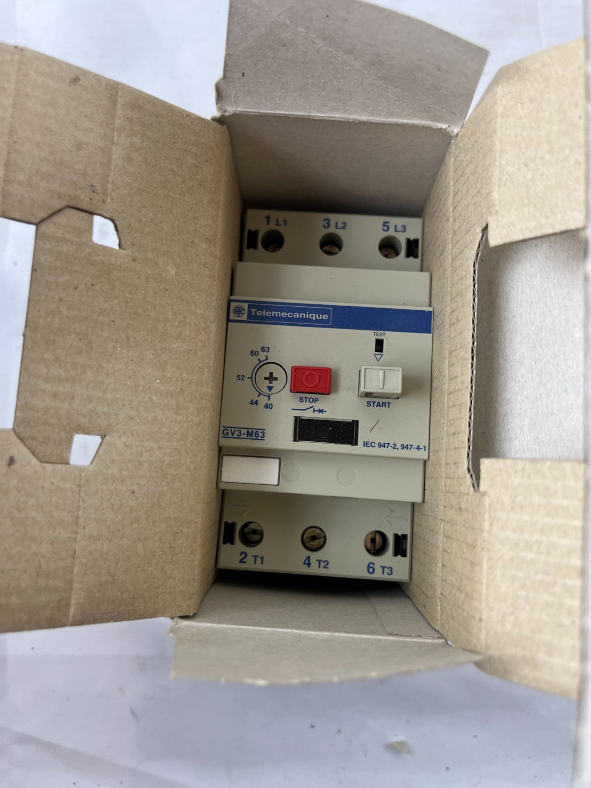 Telemecanique GV3-M63 Motor Circuit Breaker 40-63A Manual Motor Starter New