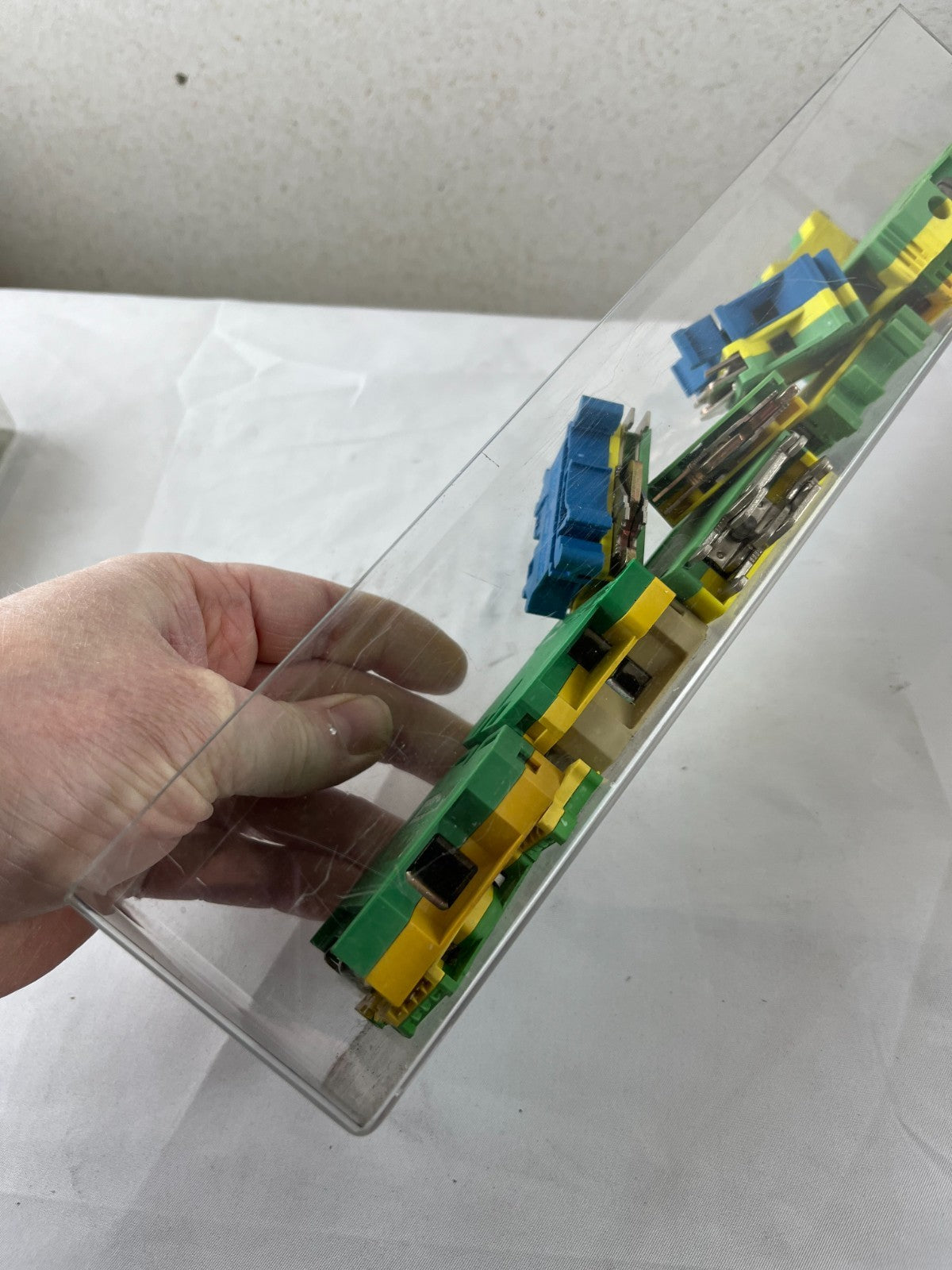 Heavy Duty Terminal Block Lot Weidmuller EK 35/35 Used 35mm2 Green Blue Mixed