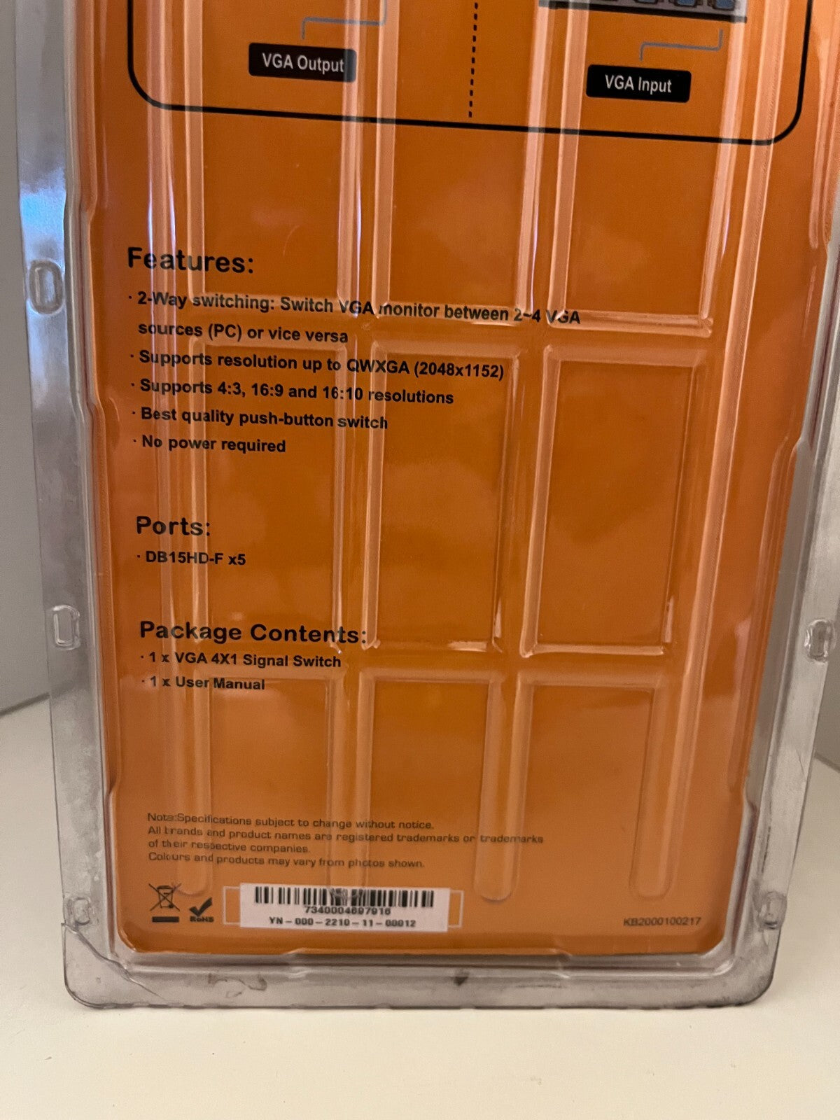 Brand New ST Lab G-150 VGA 4x1 Signal Switch - Never Used