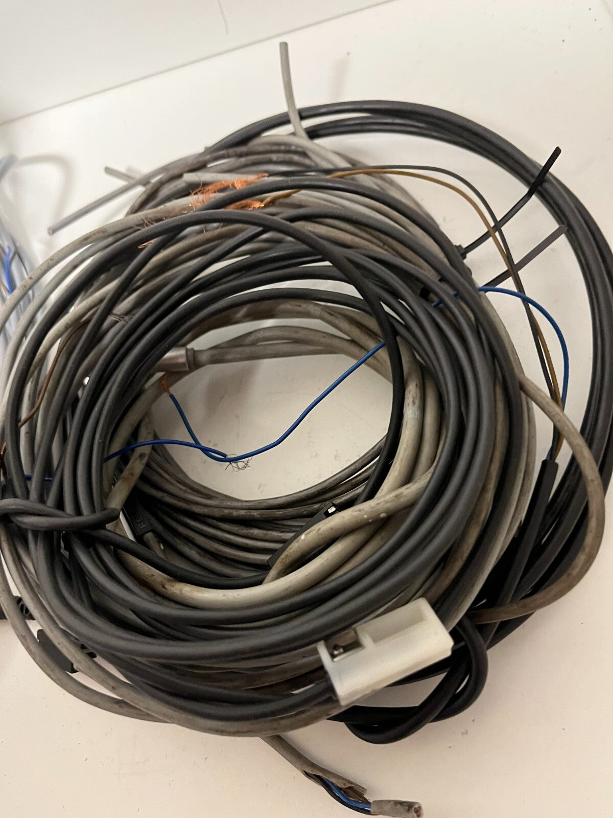 Lot Industrial Sensor Cables & Connectors - Mixed Brands & Lengths - SOLD AS IS