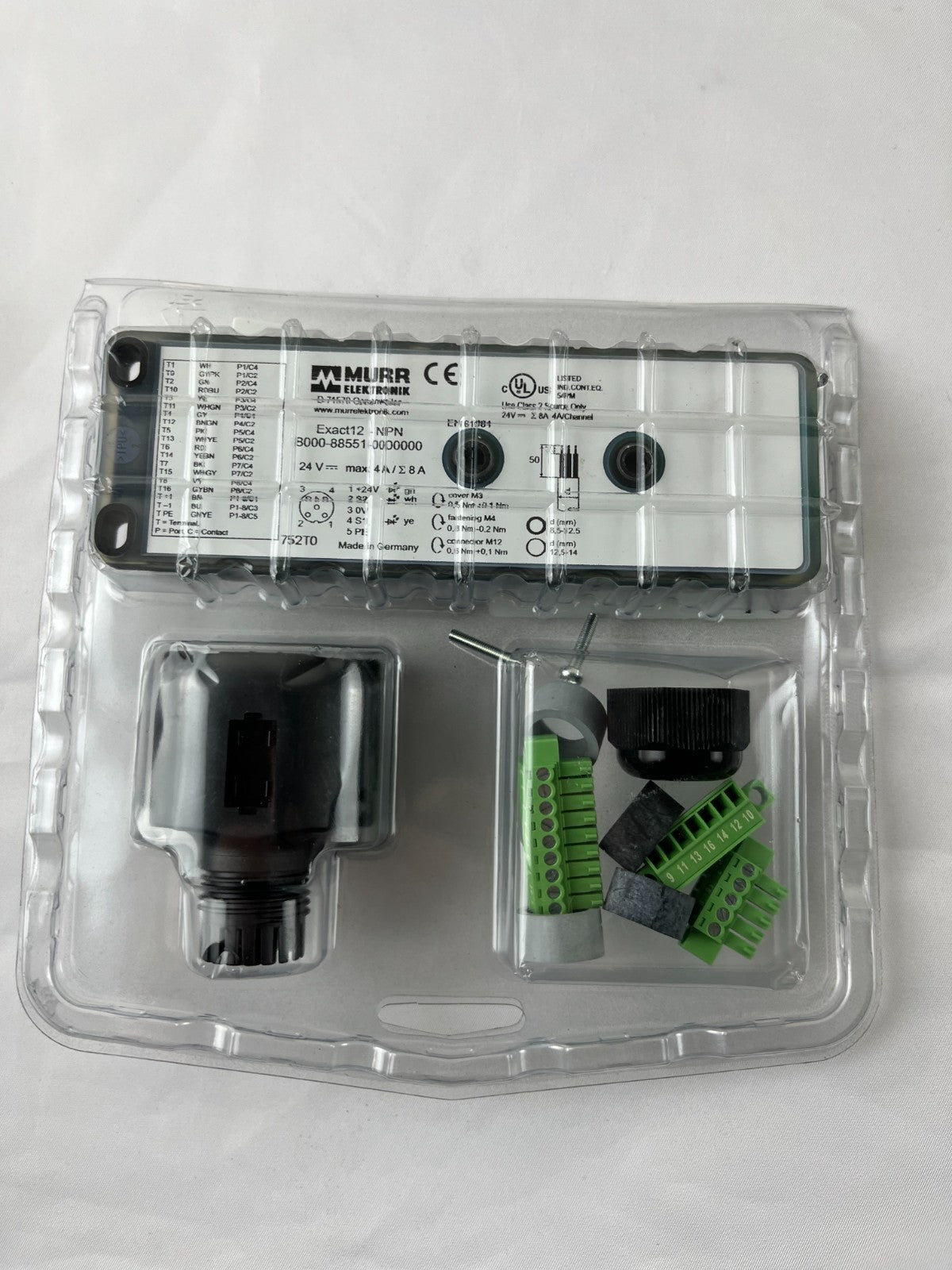 Murr Elektronik 8000-88551-0000000 Exact12 M12 Distribution Box 8×M12 5-Pin NPN