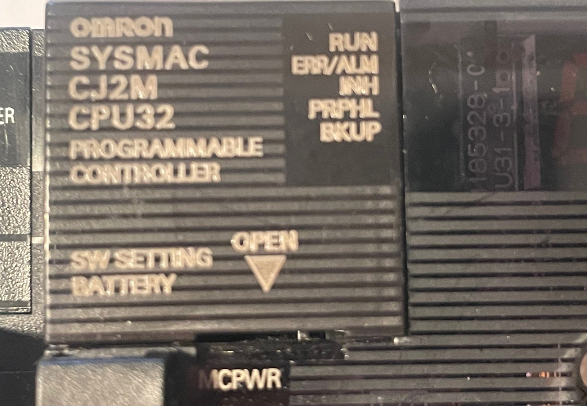 Omron CJ2M-CPU32 PLC System with EtherNet/IP, CJ1W-PD022, OD212 & ID211 – Used