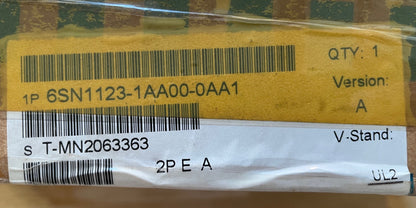 Siemens 6SN1123-1AA00-0AA1 SIMODRIVE 611 15A Power Module 1-Axis – New Unused