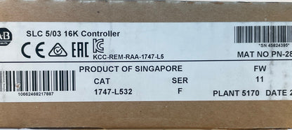 Allen-Bradley 1747-L532 SLC 5/03 16K PLC Processor – New