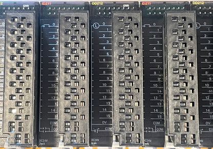 Omron SYSMAC CJ2M-CPU33 PLC System with CJ1W-ETN21 + I/O Modules – Used