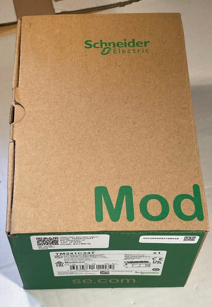 Schneider Electric Modicon M241 TM241C24T 24VDC PNP logic controller new in box