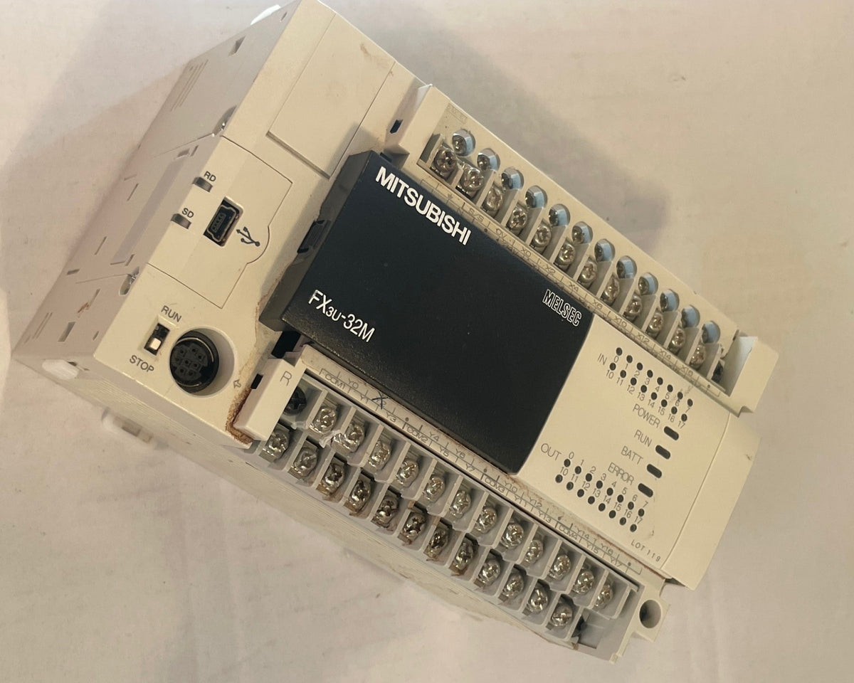 Mitsubishi MELSEC FX3U-32MR/ES Programmable Logic Controller PLC – Used / Tested