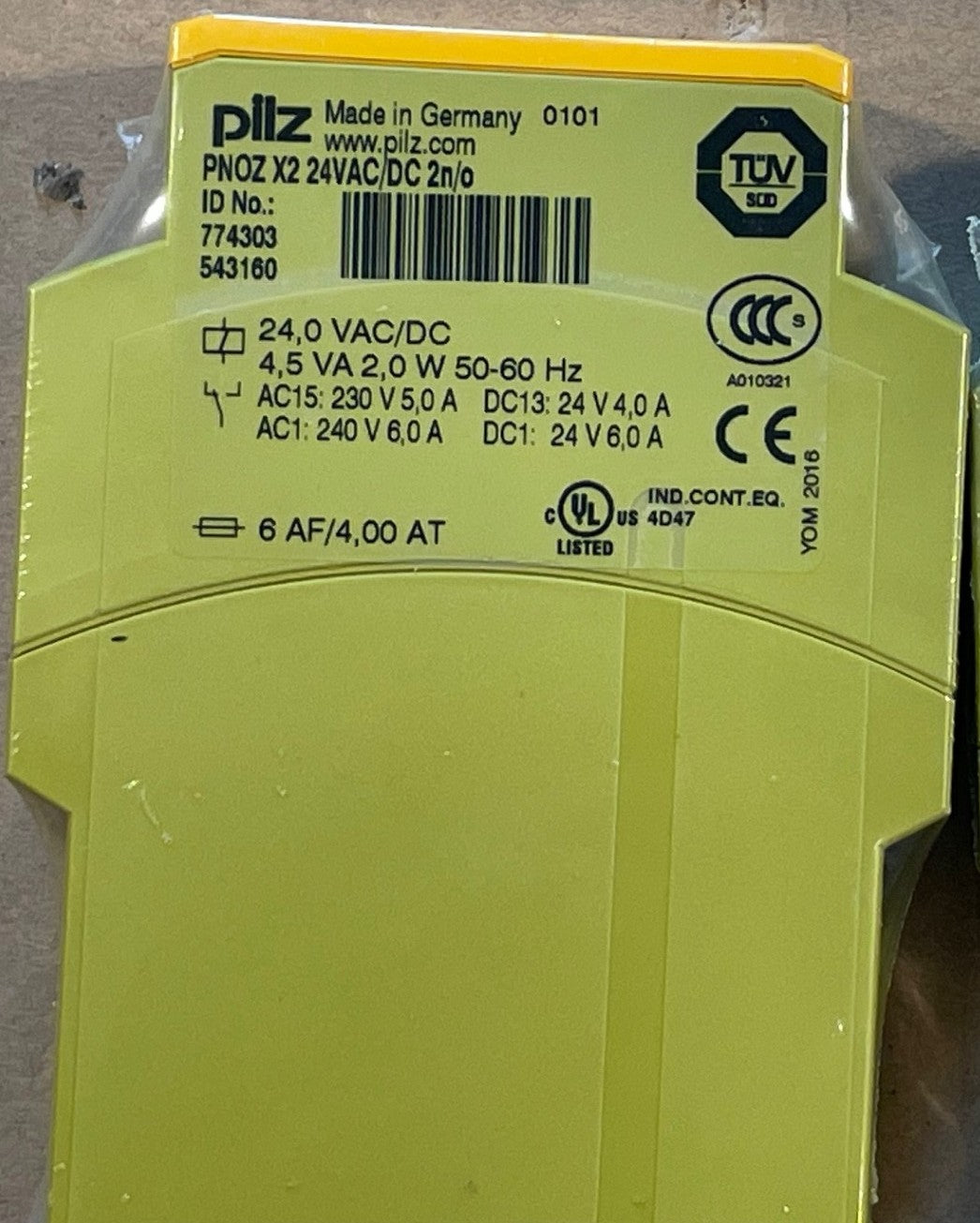 Pilz PNOZ X2 774303 Safety Relay 24VAC/DC 2 N/O – New Unused