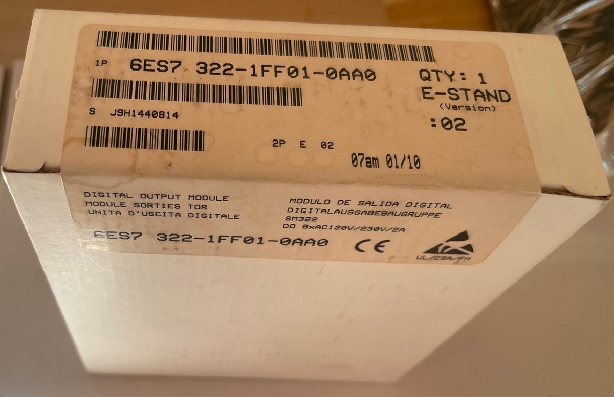 Siemens SIMATIC S7-300 SM322 6ES7 322-1FF01-0AA0 Digital Output Module – New