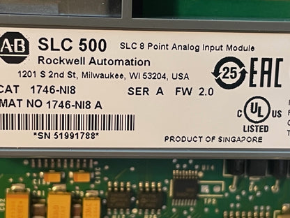 Allen-Bradley 1746-NI8 SLC 500 8-channel analog input module new