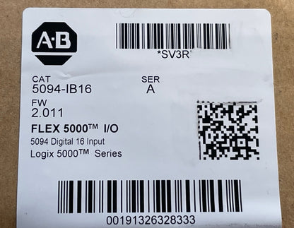 Allen-Bradley 5094-IB16 FLEX 5000 digital input module factory sealed box