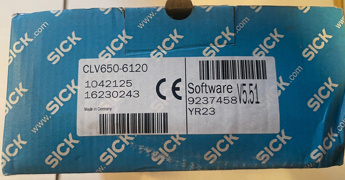 SICK CLV650-6120 Fixed Mount Barcode Scanner 1042125 – New