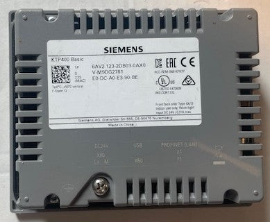 Siemens SIMATIC HMI KTP400 Basic 4.3 inch touchscreen operator panel