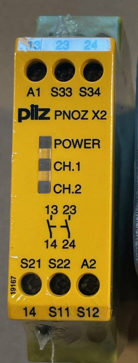 Pilz PNOZ X2 774303 Safety Relay 24VAC/DC 2 N/O – New Unused