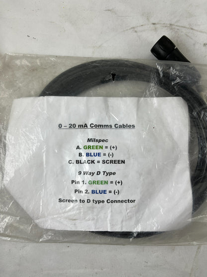 0–20 Ma Db9 9‑Way D‑Type Comms Cable Milspec New 1 Piece Spare Unit