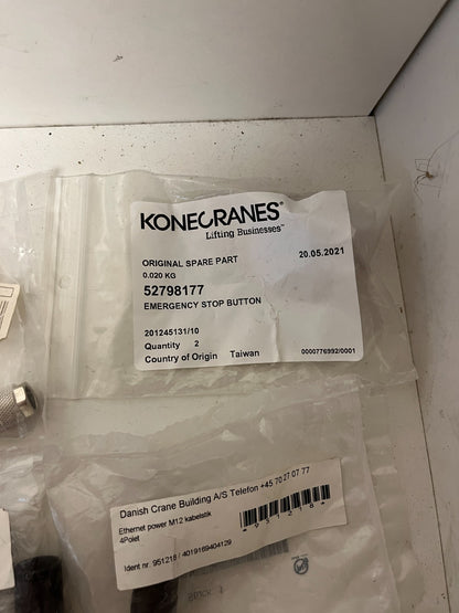 Mixed M12 Industrial Connector Lot Siemens Konecranes Ethernet Power New NOS