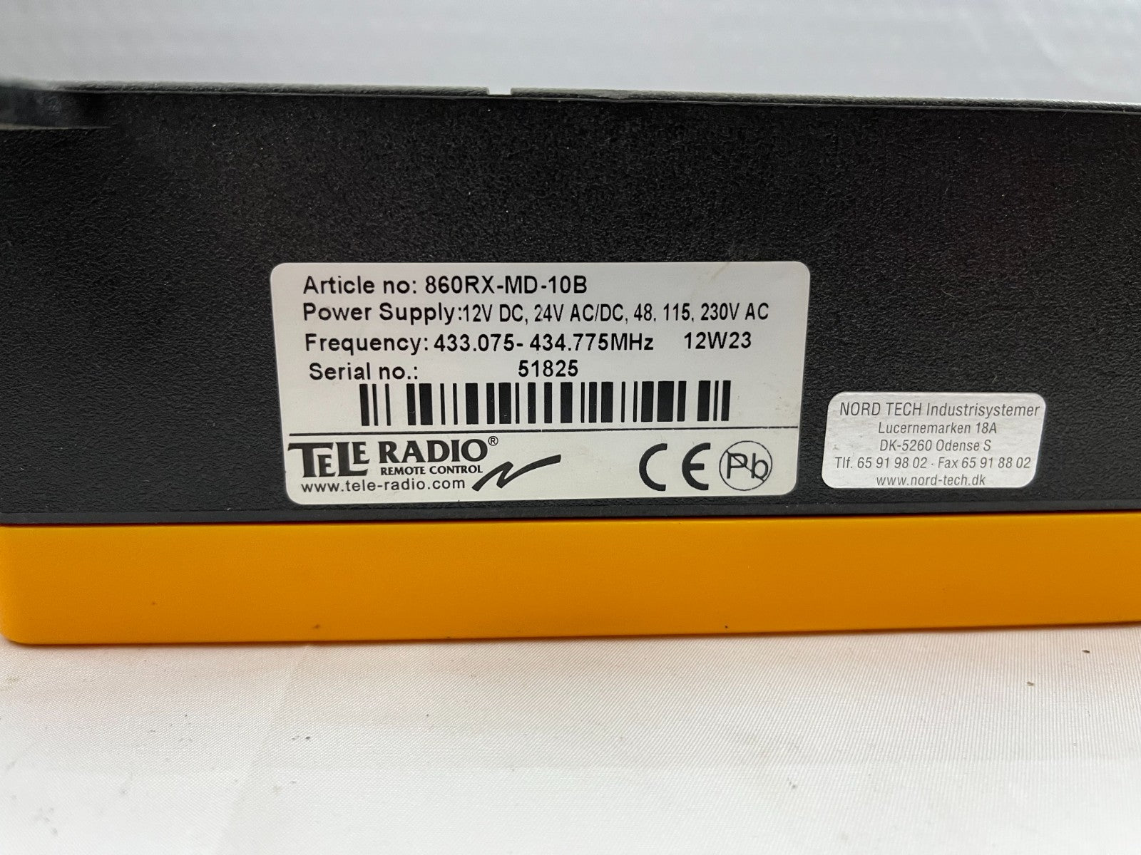 Tele Radio 860RX-MD-10B Industrial Remote Receiver, 433MHz, Multi-Voltage, New