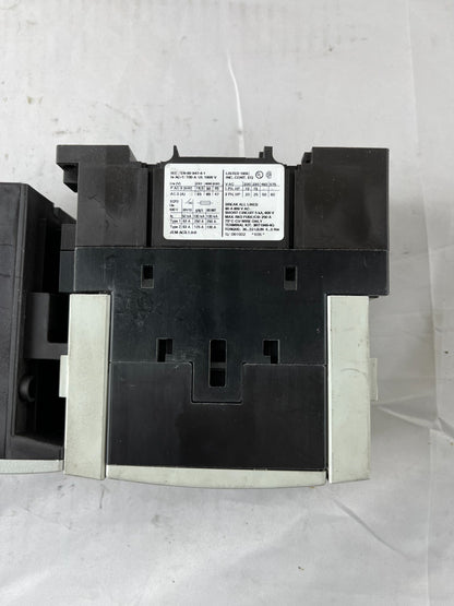 Siemens 3RT1044-1AP00 Contactor + 3RU1146-4MB0 Overload Relay 65A 30kW 230V Coil