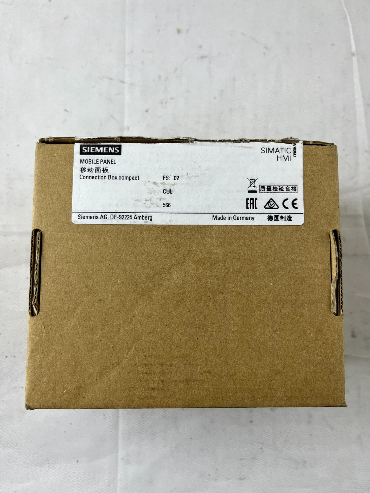 Siemens 6AV2125-2AE03-0AX0 SIMATIC HMI KTP Mobile Connection Box Compact New