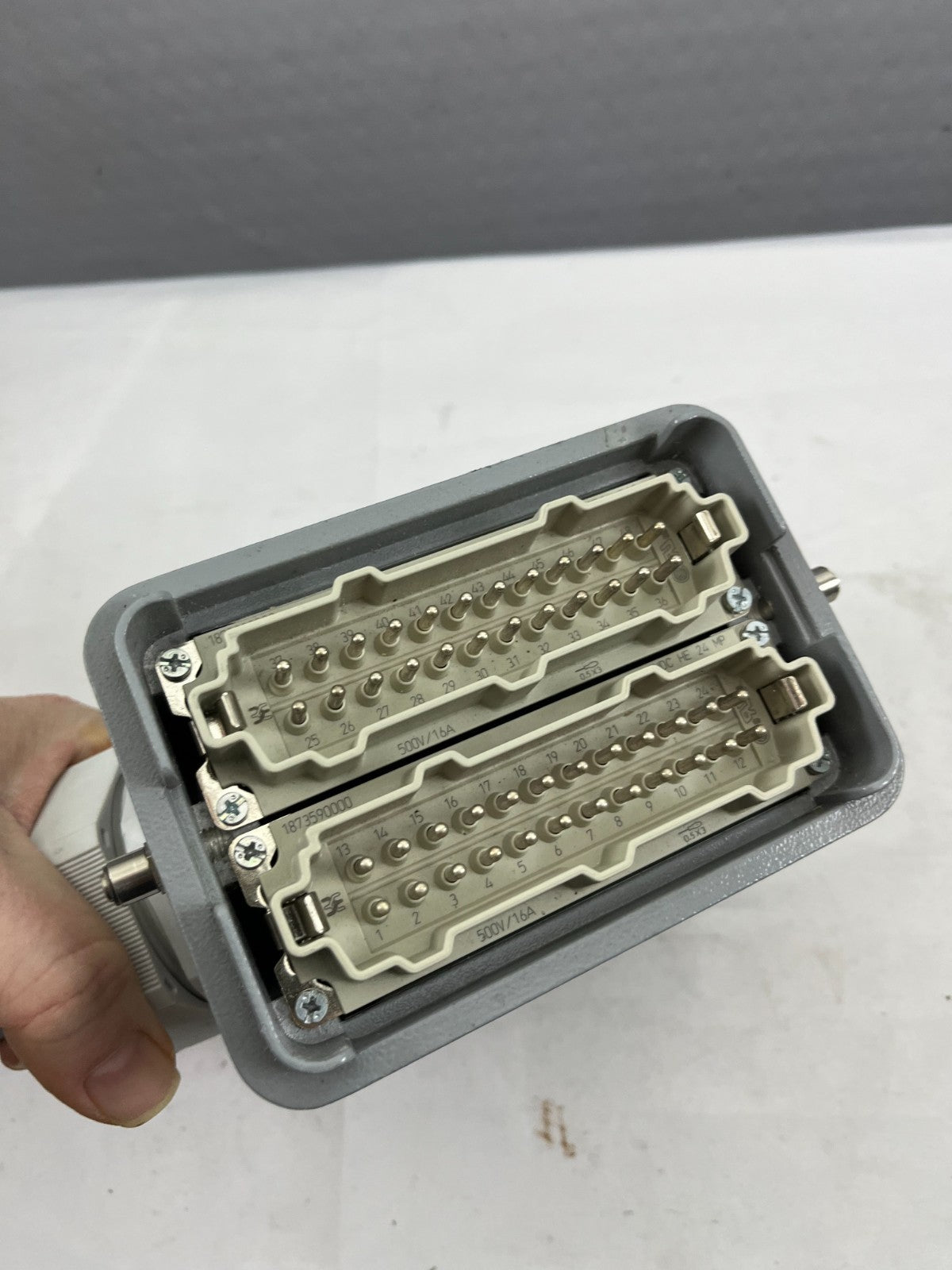 Weidmüller HDC RockStar 1788300000 Heavy Duty Connector, 2x 48-Pin, IP65 Used