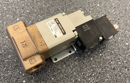 SMC VNB211AV-F15A-5DZ-B-Q-X20 Process Valve with V0307V-5DZ-Q Solenoid Valve 24V