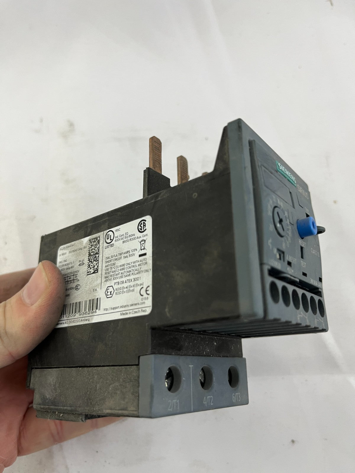 Siemens SIRIUS 3RB3036-1WB0 Overload Relay 20–80A Electronic Class 10E S2 Used