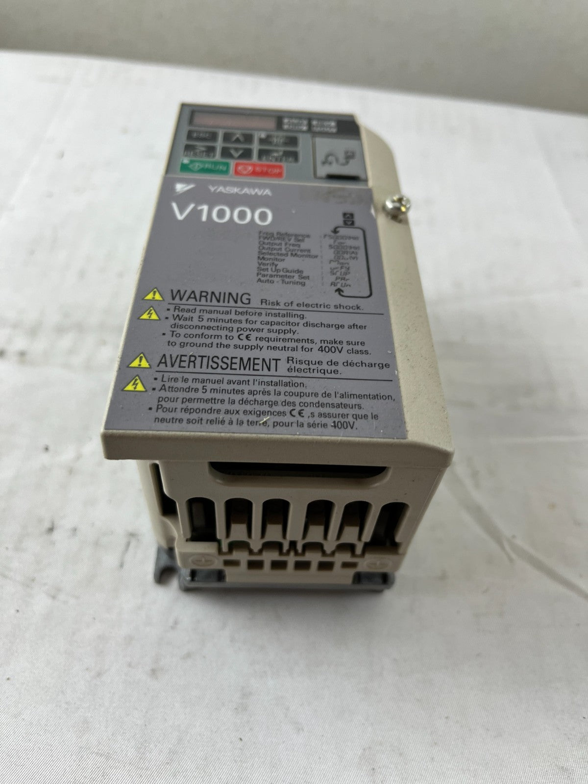 Omron V1000 CIMR-VZAB0P4BAA Inverter Drive 0.55kW 200–240V 1-Phase Used
