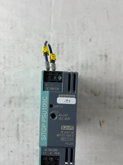 Siemens SITOP PSU100C 6EP1331-5BA10 24V DC 1.3A Power Supply 100-230V Used Spare