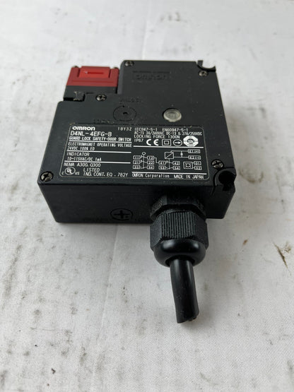 Omron D4NL-4EFG-B Guard Lock Safety Door Switch 24VDC 1300N IP67 Used Spare