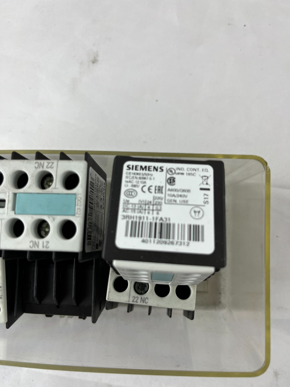 6x Siemens 3RH1911-1FA31 Auxiliary Switch Block 3NO+1NC S00 Top Mount for 3RT10