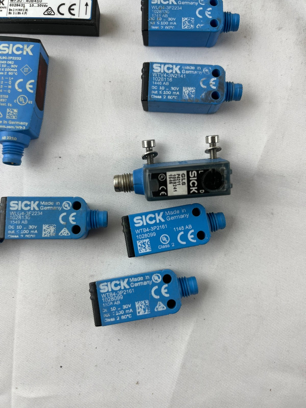 12x SICK Sensors USED Bundle WF30 WL9G WLG4 WTV4 WT4 Photoelectric Lot Germany