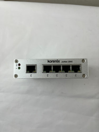 Korenix JetNet 2005 Industrial 5-Port Fast Ethernet Switch DIN Rail 10/100 Mbp